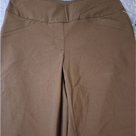 Kim Rogers brown capri pants size 6 Petite NWT - Picture 2 of 8
